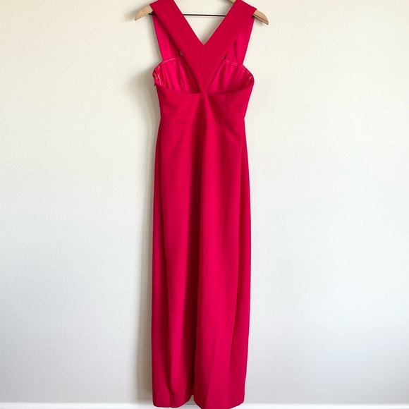 BCBGMAXAZRIA Agata Red Gown Dress formal prom homecoming wedding gala black tie - Picture 7 of 10